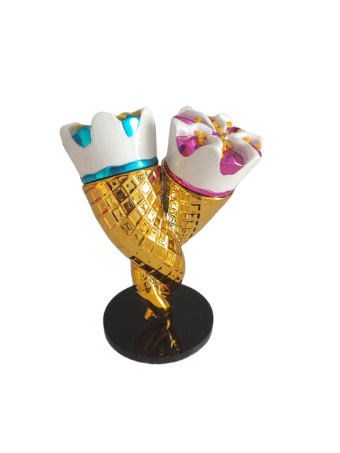 light blue and fuchsia