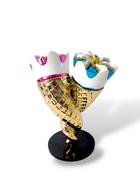 light blue and fuchsia