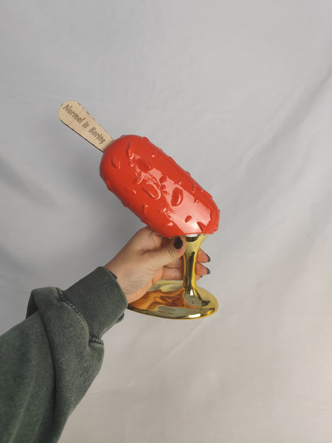 NORMAL IS BORING - orange